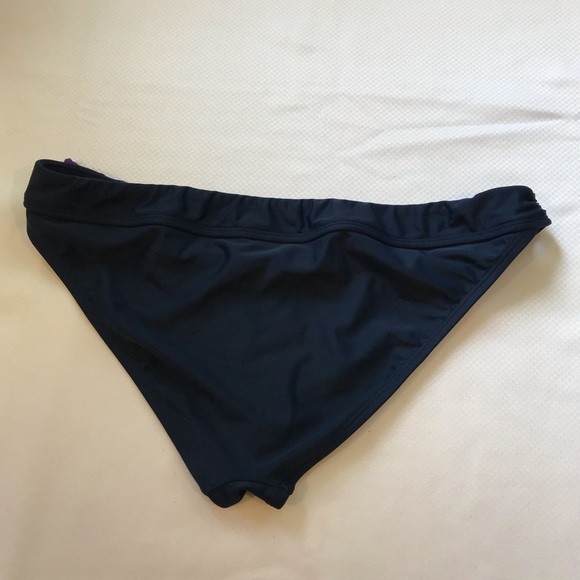 NWT Under Armour bikini Bottom Swimwear ( Size L) Color Navy Blue/ Purple - Picture 2 of 4